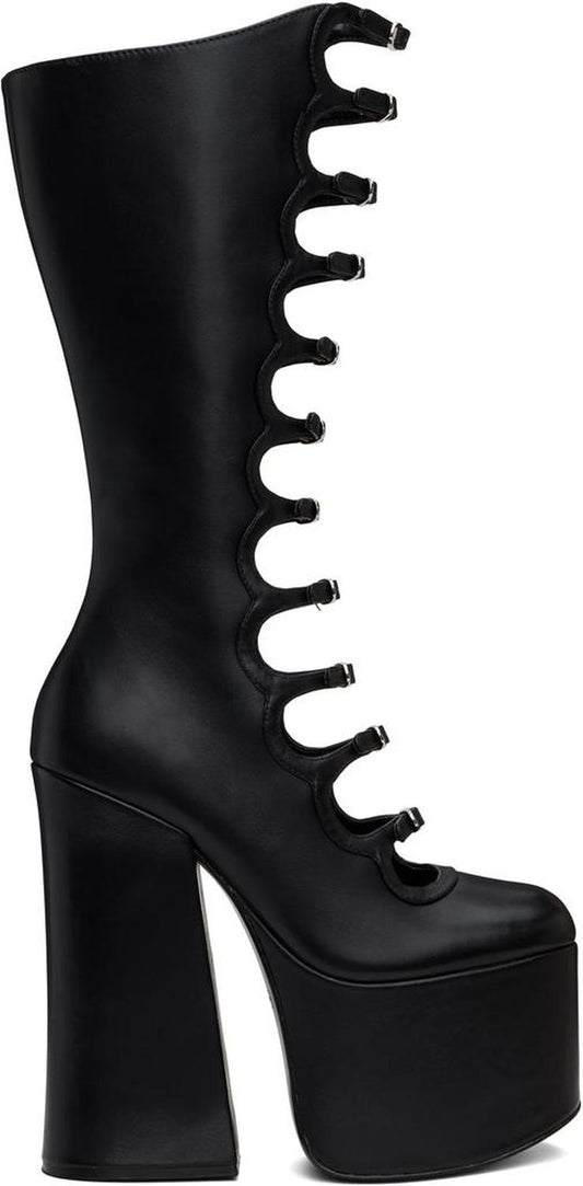 Black 'The Kiki Knee-High' Tall Boots