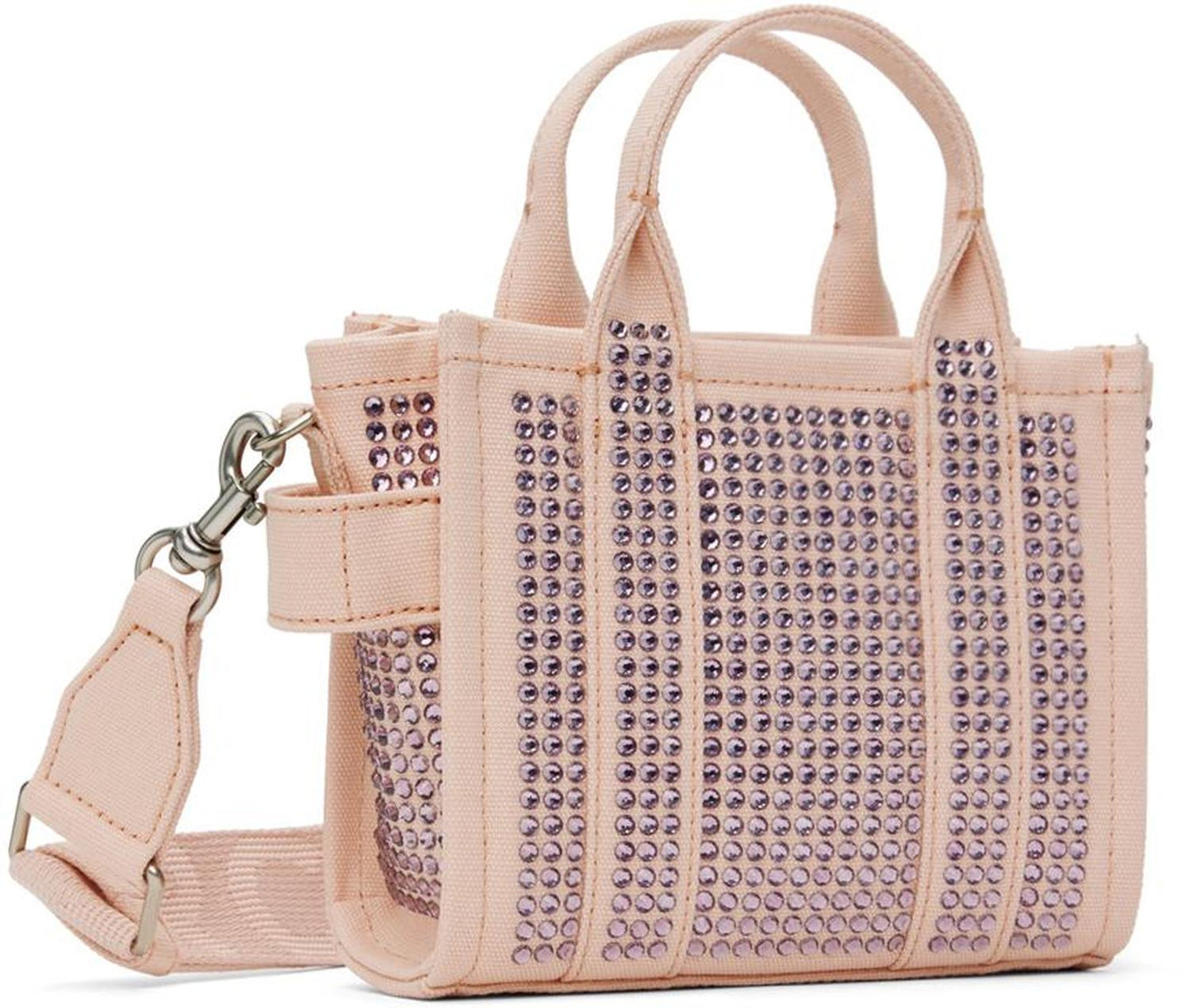 Pink 'The Crystal Canvas Crossbody' Tote