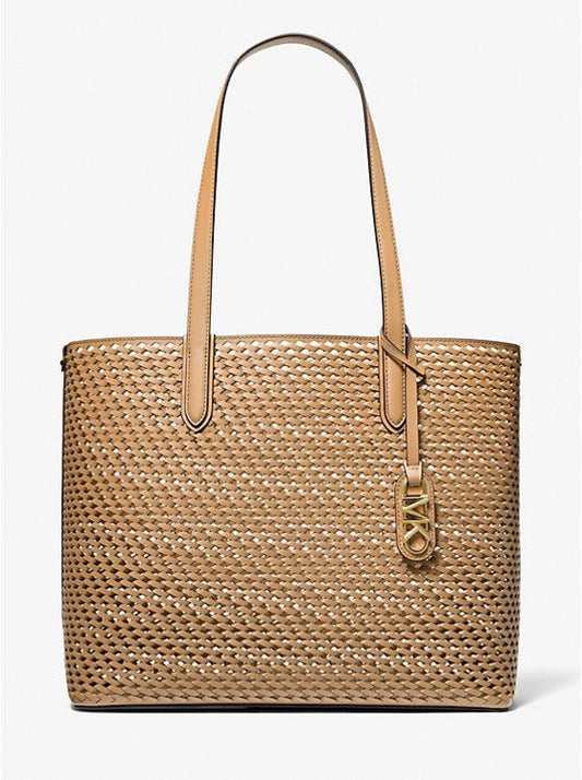 Eliza Extra-Large Hand-Woven Leather Tote Bag