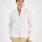 Men's Modern-Fit Honeycomb-Knit Full-Zip Cardigan