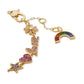 Gold-Tone Multicolor Crystal Rainbow Joy Charm Bracelet