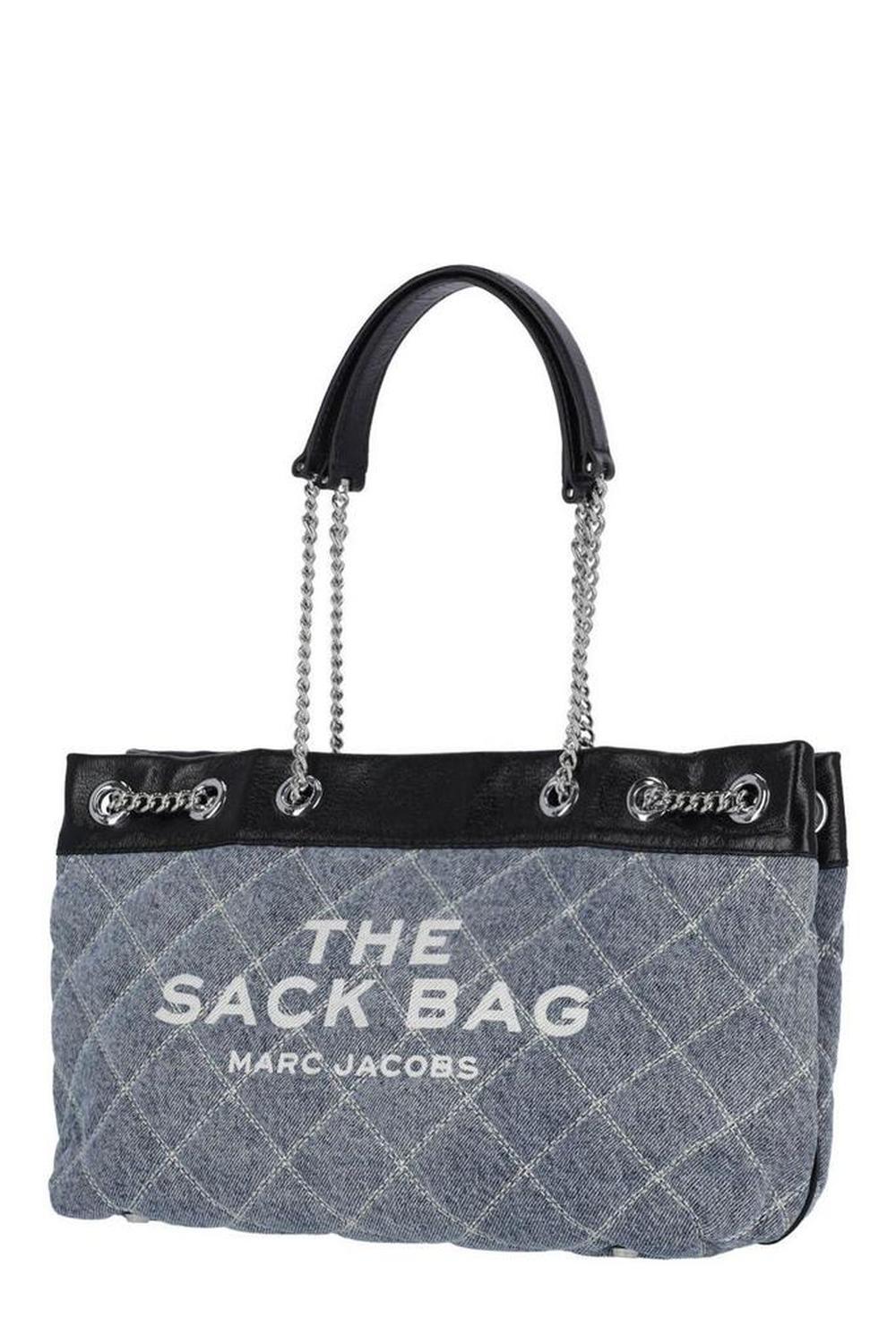 Marc Jacobs The Quilted Denim Chain Sack Bag