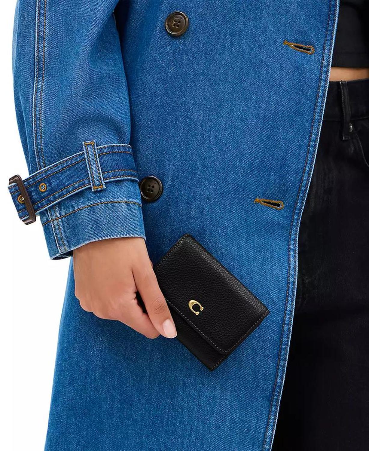 Women's Polished Essential Flap Card Case