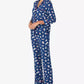 Women's 2-Piece Sleepwear 3/4-Sleeve Top and Pajama Pants Set