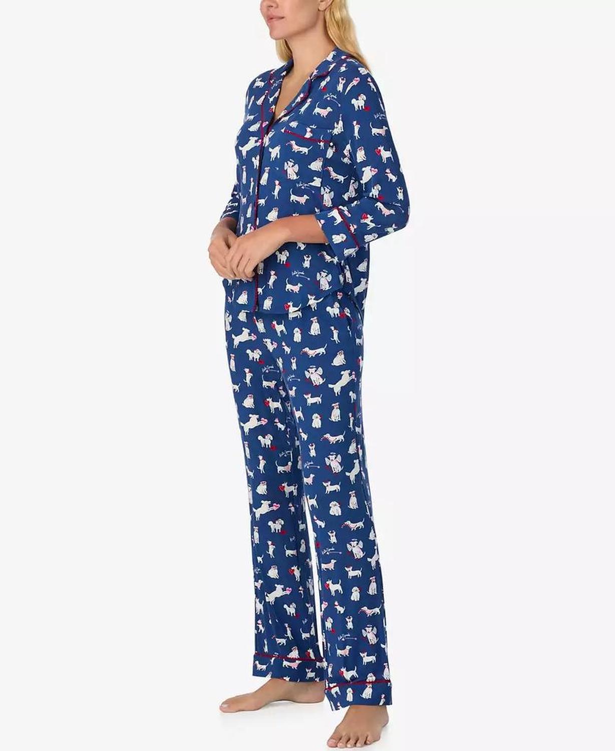 Women's 2-Piece Sleepwear 3/4-Sleeve Top and Pajama Pants Set