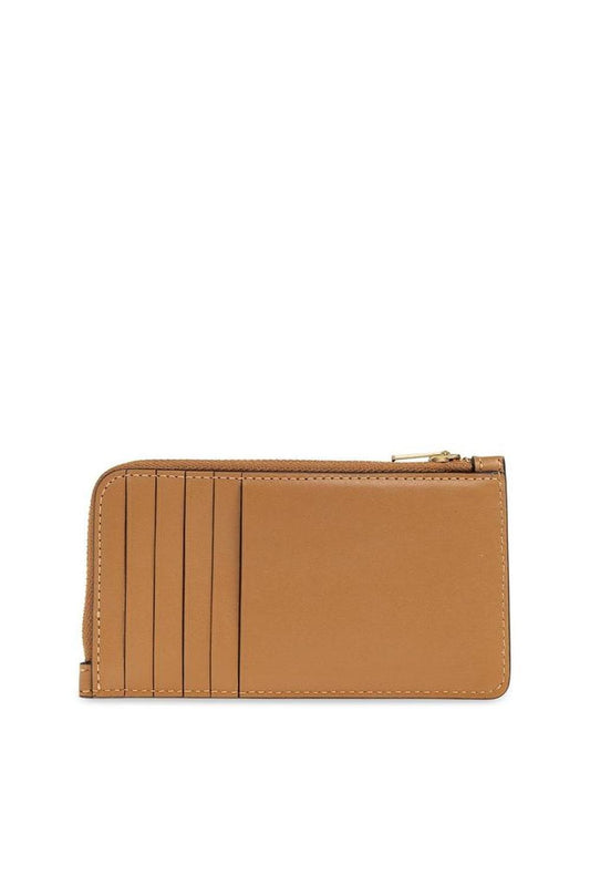 Coach Logo Detailed Zip-Up Wallet