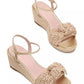 Women's Leandra Raffia Espadrille Wedge Sandals