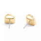 Gold Signature Handbag Stud Earrings