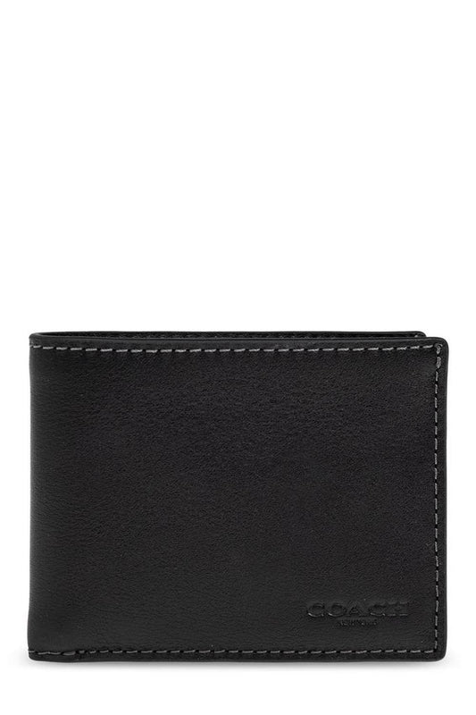 Coach Logo Embossed Slim Billfold Wallet