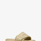 Suki Embellished Metallic Slide Sandal