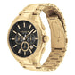 Men's Jackson Gold-Tone Stainless Steel Watch 45mm