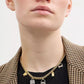 Faux Cultivated Pearl Signature Handbag Charm Bib Necklace
