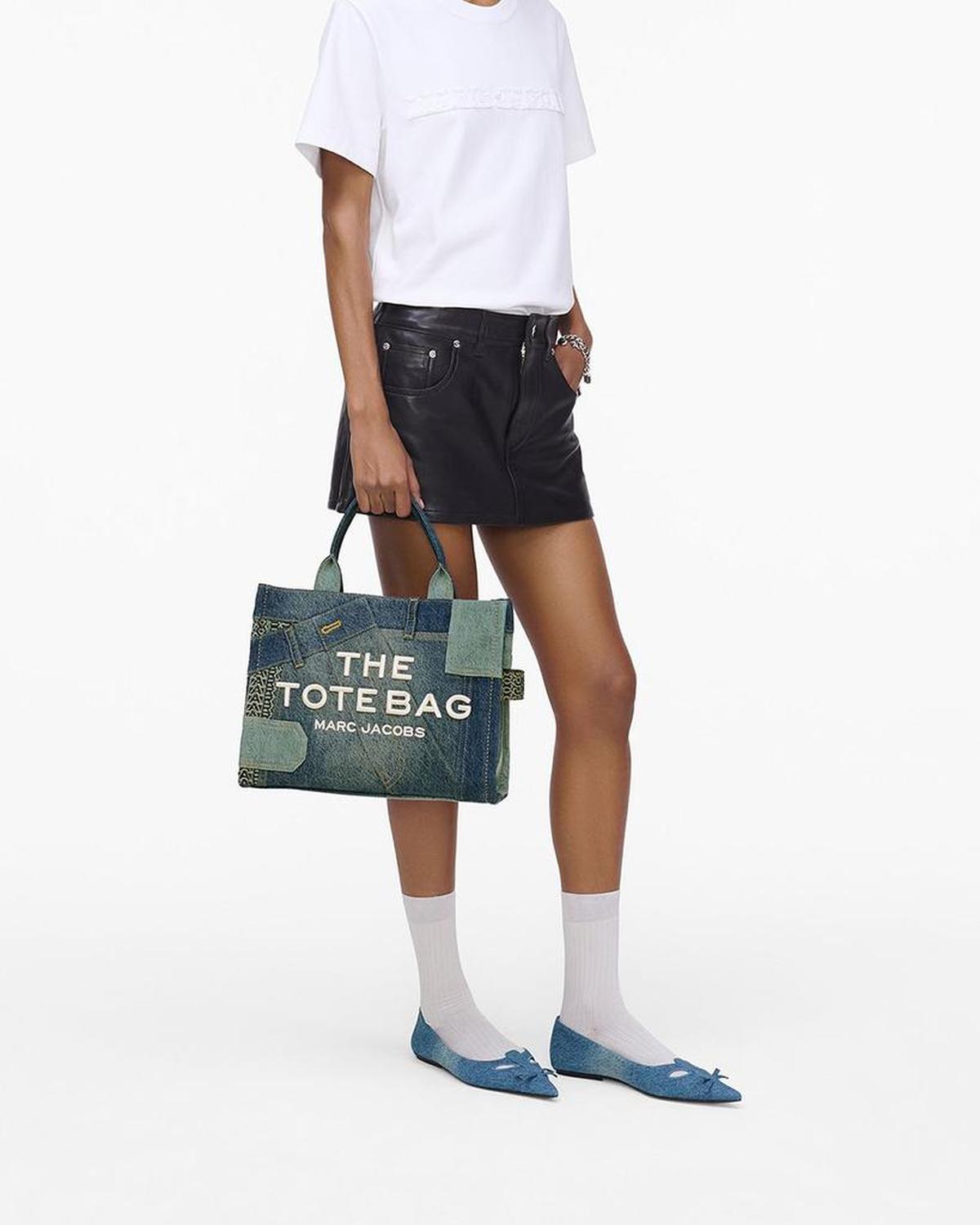 The Deconstructed Denim Medium Tote Bag