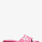Hannah Sequined Floral Print Slide Sandal