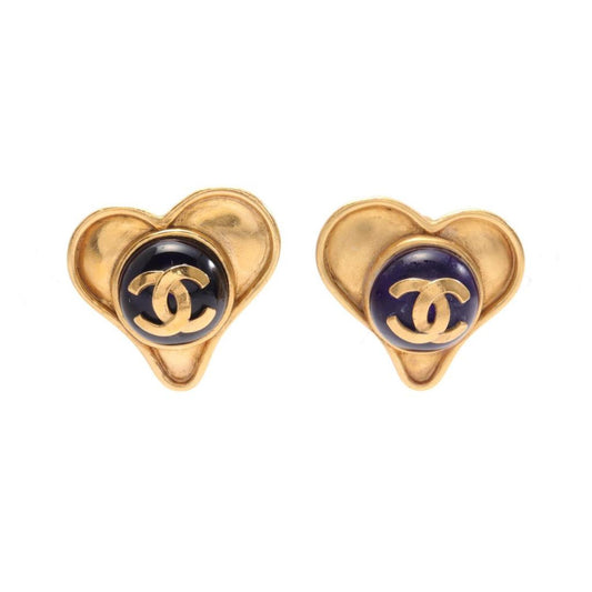 Coco Mark Earrings Gp Gripore Gold Dark 95P
