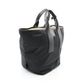 Leather Nylon Canvas Tote Bag