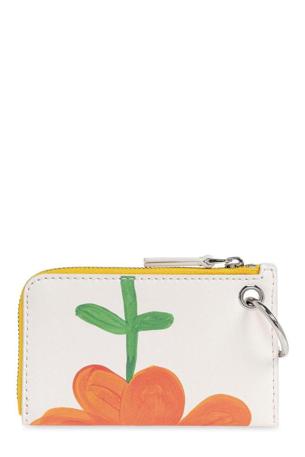 Marc Jacobs X David Shrigley Top Zip Charm Wallet