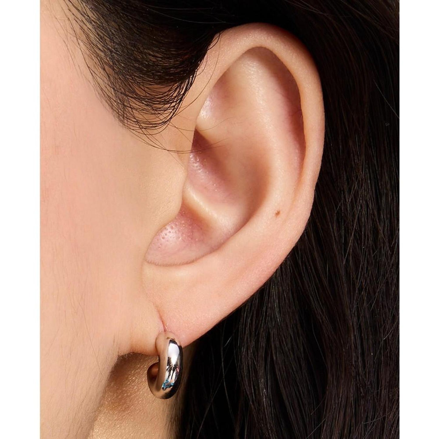 Meant To Be Gold-Plated Huggie Earrings