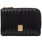 Deco Quilted Leather Compact Wallet