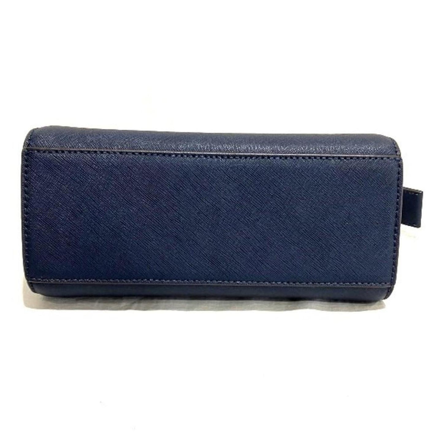 Navy  Leather Shoulder Bag (Pre-Owned)