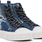 Blue 'The Rip And Repair' Denim High Top Sneakers