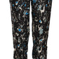 Dolce & Gabbana Elegant Silk Lounge Pants with Unique Print