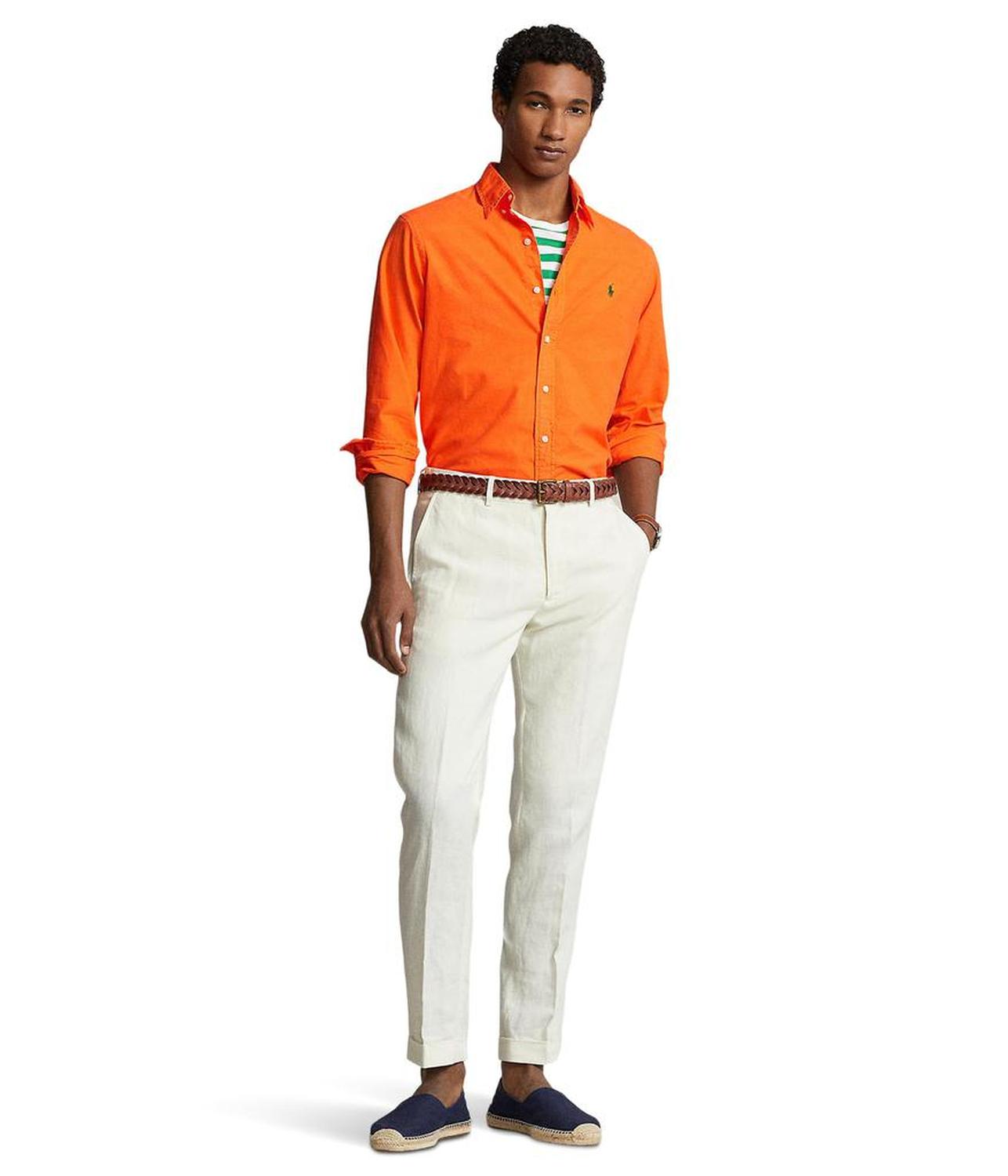 Classic Fit Garment-Dyed Oxford Shirt