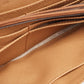 Michael Kors White/brown Signature Coated Canvas And Leather Fulton Continental Wallet