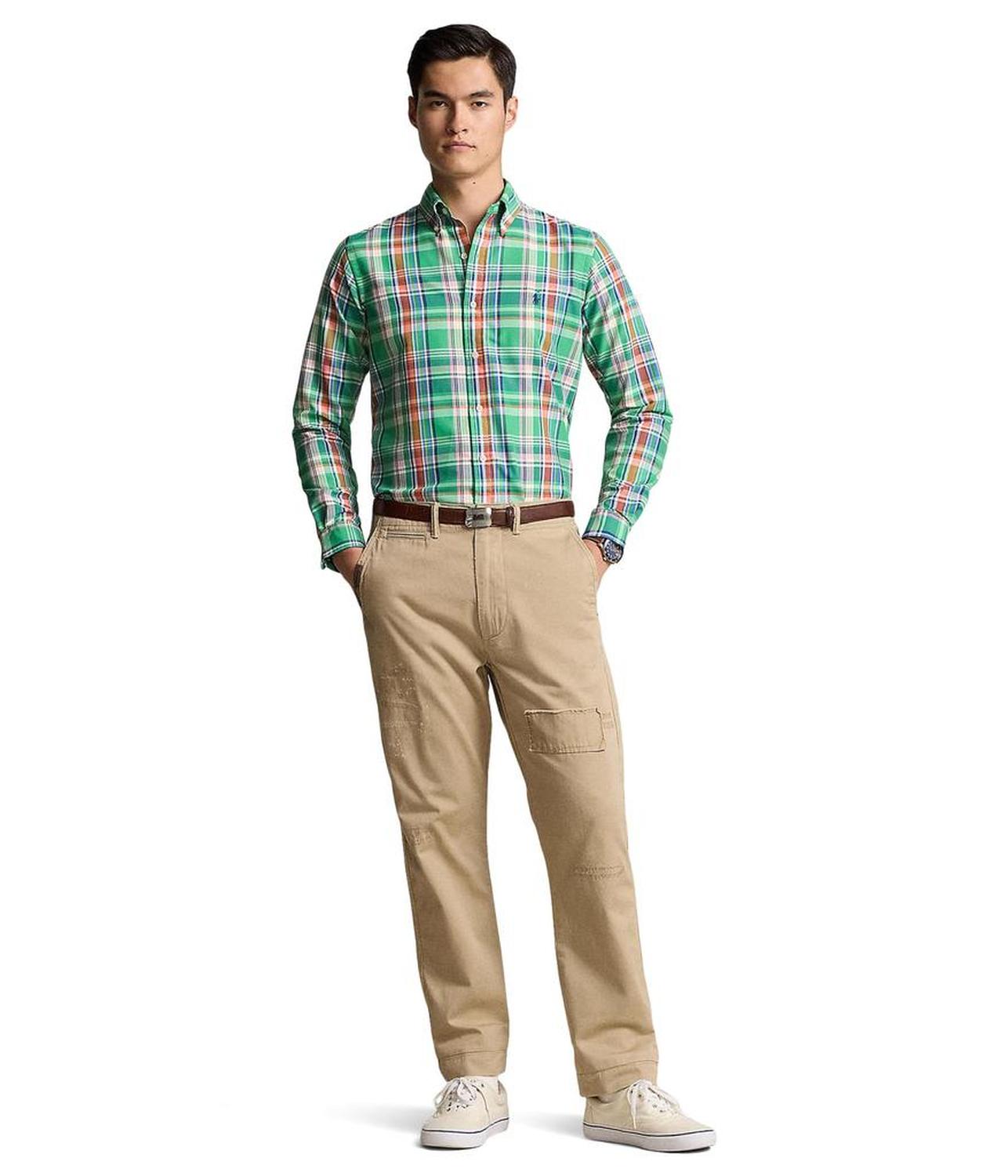 Classic Fit Plaid Oxford Shirt