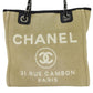Chanel Deauville  Canvas Tote Bag (Pre-Owned)