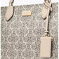 Women's Spade Flower Coated Canvas Large Tote Bag