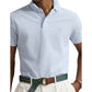 Custom Slim Fit Stretch Oxford Mesh Polo