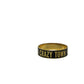Crazy Life Idiom Bangle in Black Metal