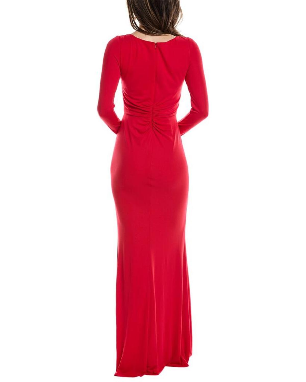 Marchesa Notte Jersey Drape Gown