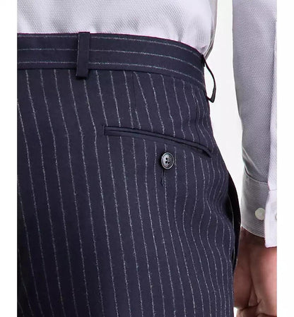 Men's Classic-Fit Wool-Blend Pinstripe Suit Separate Pants