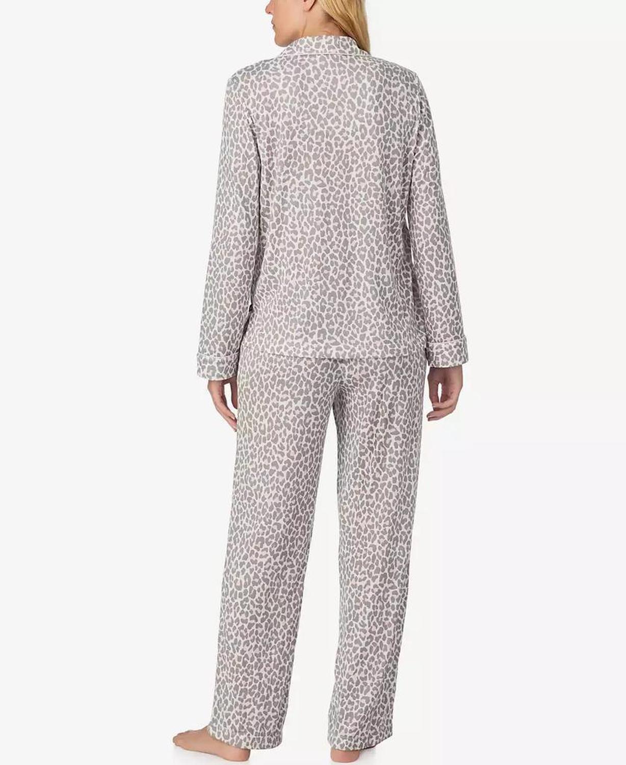 Women's 2-Piece Sleepwear Long-Sleeve Top and Pajama Pants Set