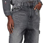 Gray Charm Oversized Jeans