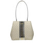 Medium Pratt Bucket Shoulder Bag Purse In Pale Gold/cream
