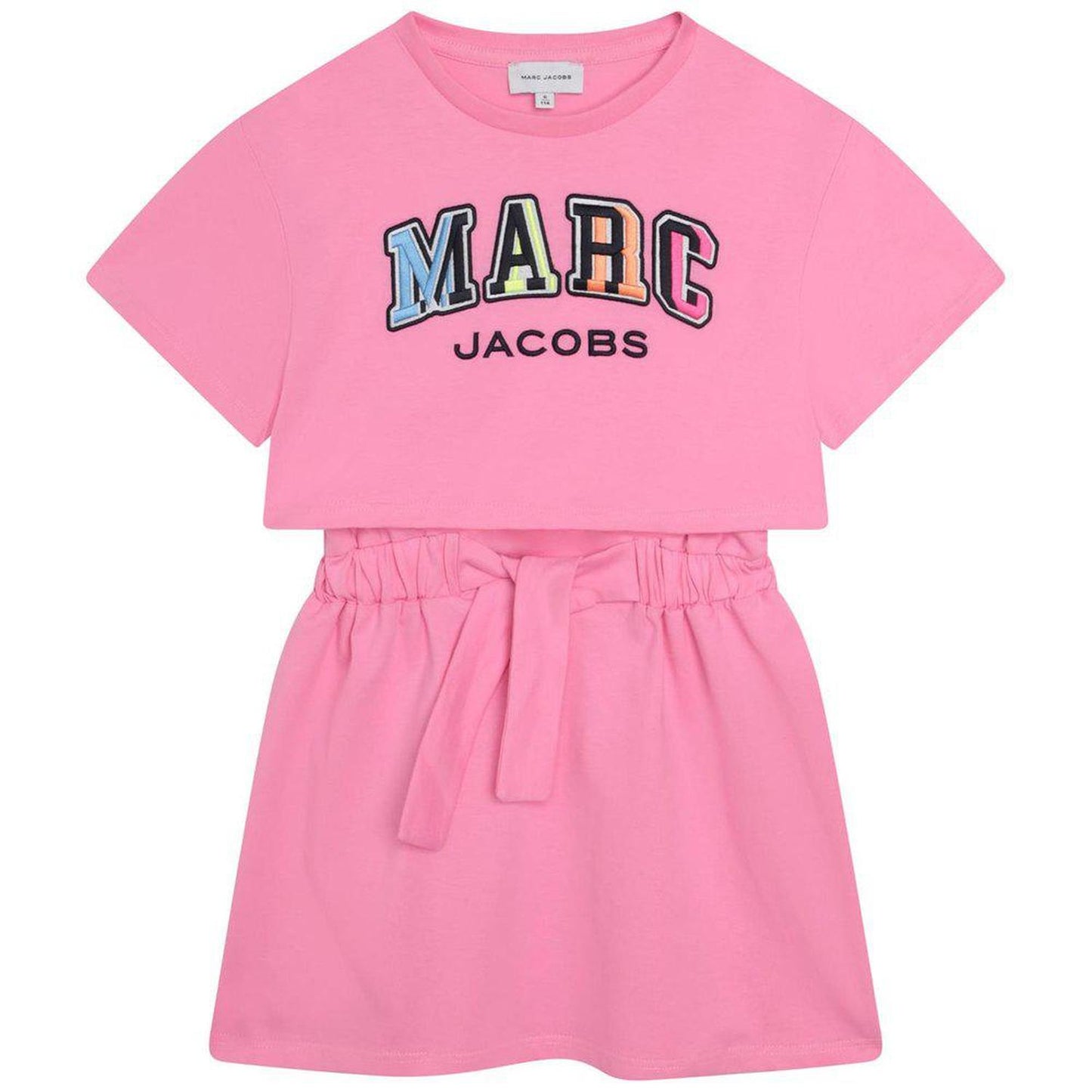 The Marc Jacobs Kids Logo Embroidered T-Shirt Dress