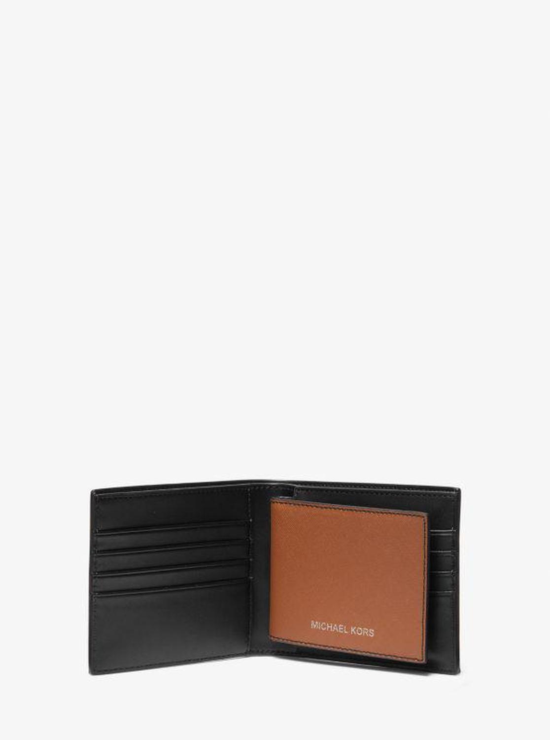 Varick Saffiano Leather Billfold Wallet With Passcase