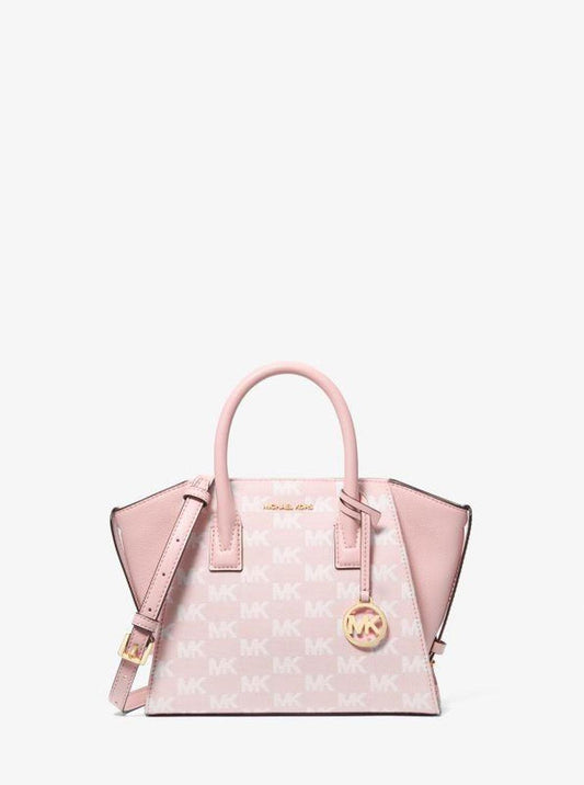 Avril Small Signature Logo Jacquard Satchel