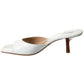 Anita Runway Croc-Embossed Leather Sandal