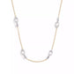 Faux Stone Signature Pavé C Strand Necklace