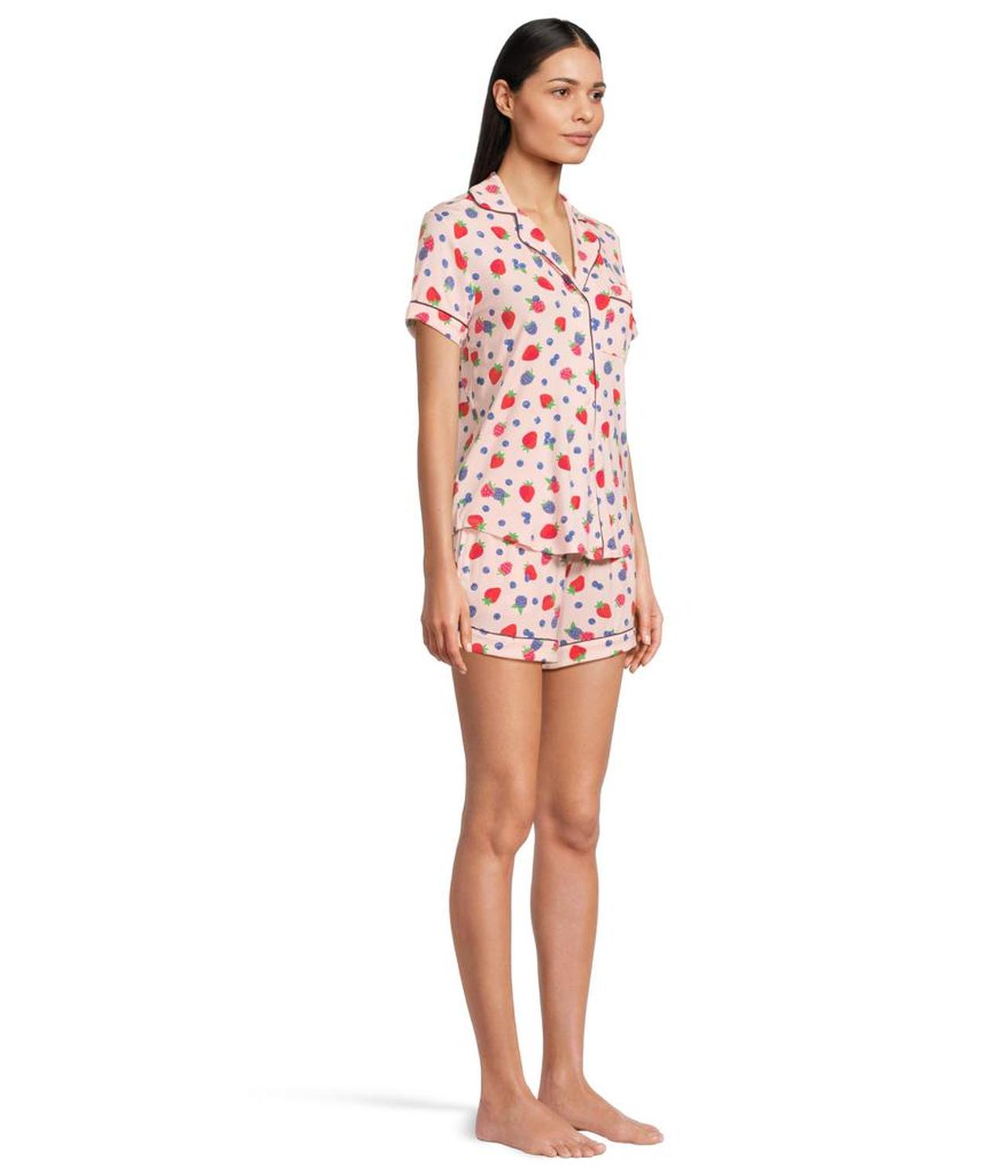 Short Sleeve Boxer PJ Set