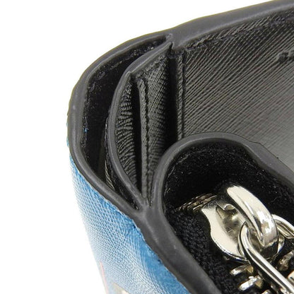 blue  Coated Canvas Wallet (Bi-Fold) (Pre-Owned)