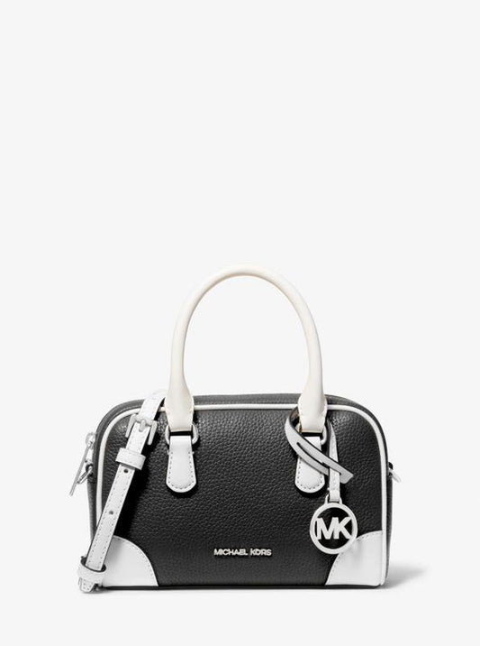 Thompson Extra-Small Two-Tone Pebbled Leather Convertible Crossbody Bag