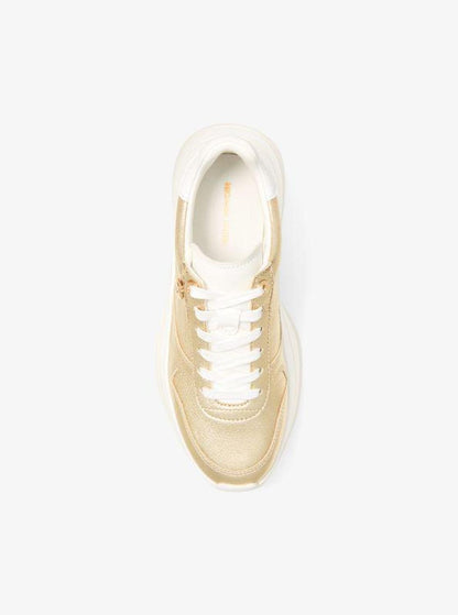 Arla Metallic Leather Trainer
