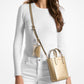 Vincent Extra-Small Metallic Crossbody Bag With Logo Card Case