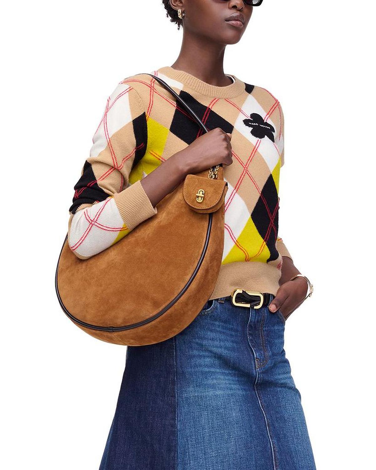 The Suede Large Dual Hobo Bag