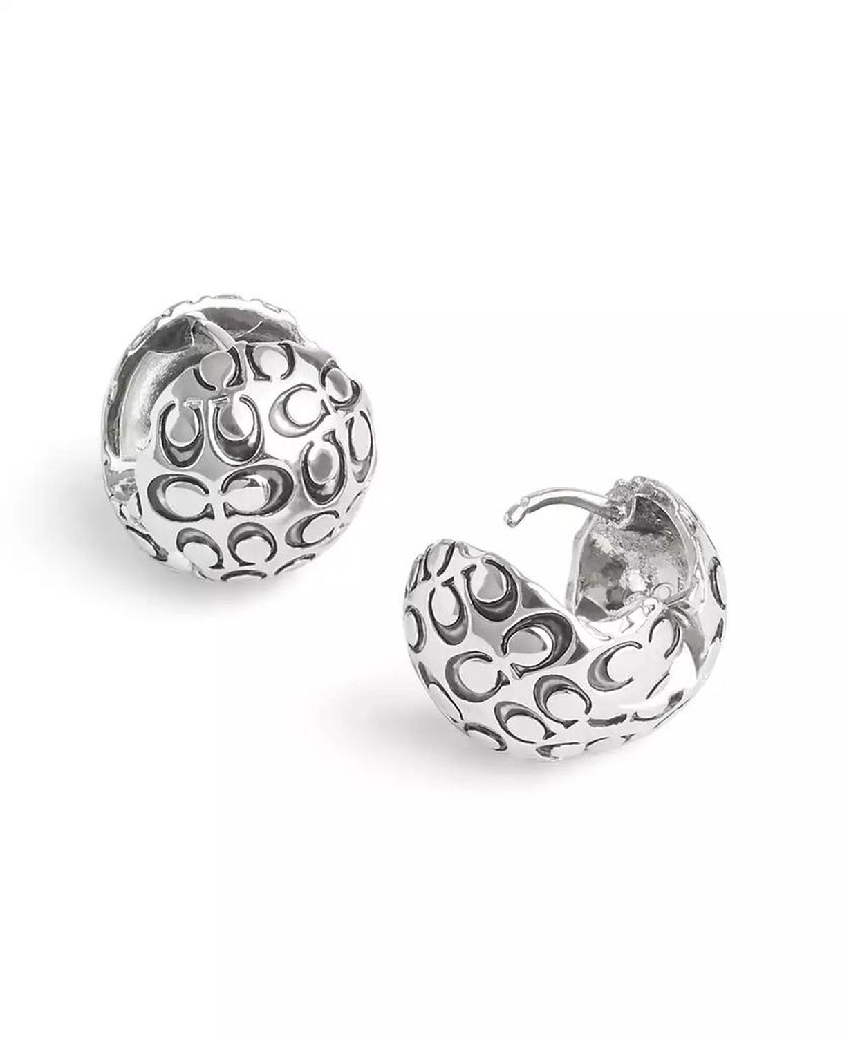 Signature Quilted Orb Huggie Earrings